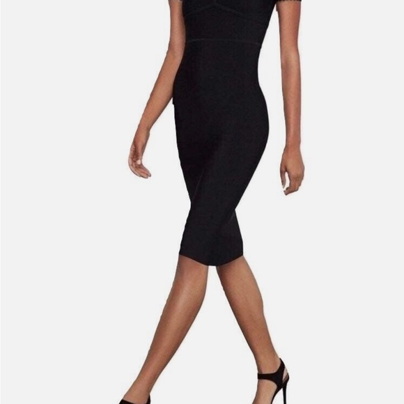 NWT Size L BCBGMAXAZRIA Womens Scalloped Sweetheart Dress - Picture 14 of 15